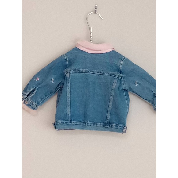 Cowboys & Angels Jean Jacket w Flowers Size 6-9 Months - Picture 4 of 4